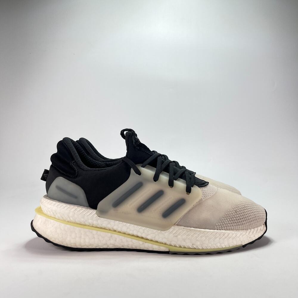 adidas X_PLRBOOST Chalk Pale Black Athletic Running Shoes HP3132 Men's Size 12
